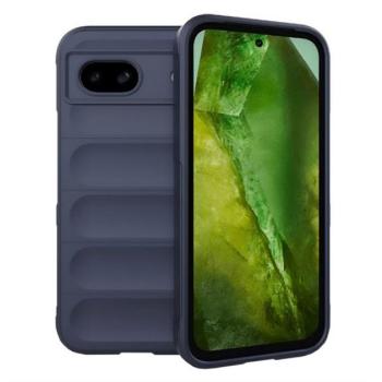 Szilikon telefonvédő (ütésállóság, kameravédő, 3D) SÖTÉTKÉK Google Pixel 8a kép