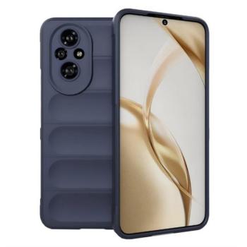 Szilikon telefonvédő (ütésállóság, kameravédő, 3D) SÖTÉTKÉK Honor 200 kép