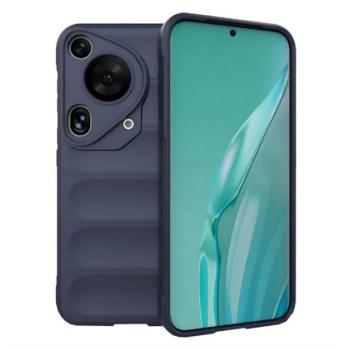 Szilikon telefonvédő (ütésállóság, kameravédő, 3D) SÖTÉTKÉK Huawei Pura 70 Ultra kép