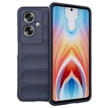 Szilikon telefonvédő (ütésállóság, kameravédő, 3D) SÖTÉTKÉK Oppo A79 5G kép