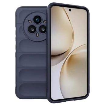 Szilikon telefonvédő (ütésállóság, kameravédő, 3D) SÖTÉTKÉK Realme 14 Pro Plus kép