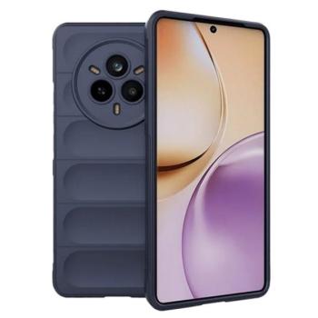 Szilikon telefonvédő (ütésállóság, kameravédő, 3D) SÖTÉTKÉK Realme 14 Pro kép
