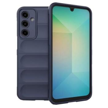Szilikon telefonvédő (ütésállóság, kameravédő, 3D) SÖTÉTKÉK Samsung Galaxy A26 5G (SM-A266) kép
