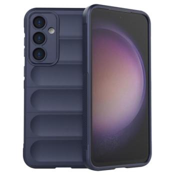 Szilikon telefonvédő (ütésállóság, kameravédő, 3D) SÖTÉTKÉK Samsung Galaxy S23 FE (SM-S711) kép