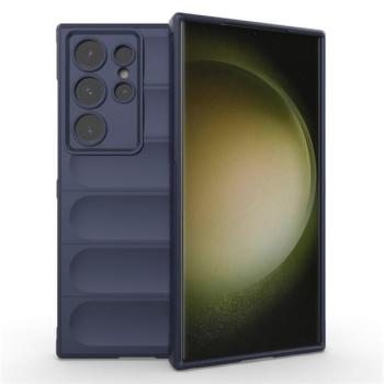 Szilikon telefonvédő (ütésállóság, kameravédő, 3D) SÖTÉTKÉK Samsung Galaxy S24 Ultra (SM-S928) kép