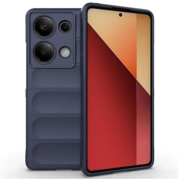Szilikon telefonvédő (ütésállóság, kameravédő, 3D) SÖTÉTKÉK Xiaomi Poco M6 Pro LTE, Redmi Note 13 Pro 4G kép