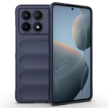 Szilikon telefonvédő (ütésállóság, kameravédő, 3D) SÖTÉTKÉK Xiaomi Poco X6 Pro 5G kép