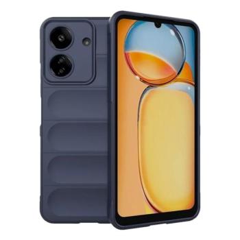 Szilikon telefonvédő (ütésállóság, kameravédő, 3D) SÖTÉTKÉK Xiaomi Redmi 13C kép