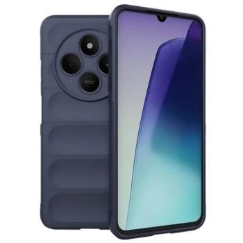Szilikon telefonvédő (ütésállóság, kameravédő, 3D) SÖTÉTKÉK Xiaomi Redmi 14C 4G kép