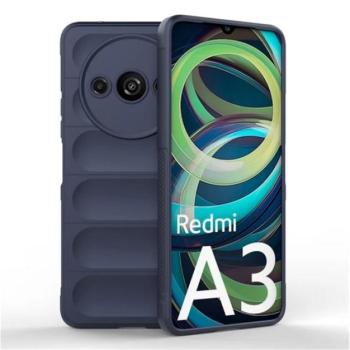 Szilikon telefonvédő (ütésállóság, kameravédő, 3D) SÖTÉTKÉK Xiaomi Redmi A3 kép