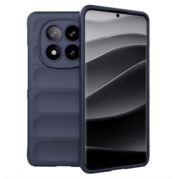 Szilikon telefonvédő (ütésállóság, kameravédő, 3D) SÖTÉTKÉK Xiaomi Redmi Note 14 Pro Plus 5G kép