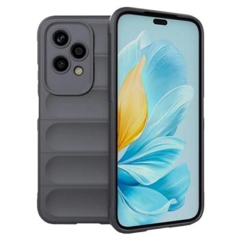 Szilikon telefonvédő (ütésállóság, kameravédő, 3D) SÖTÉTSZÜRKE Honor 200 Lite kép