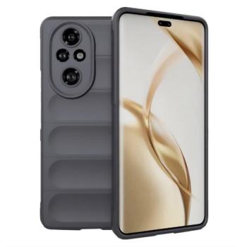Szilikon telefonvédő (ütésállóság, kameravédő, 3D) SÖTÉTSZÜRKE Honor 200 Pro kép