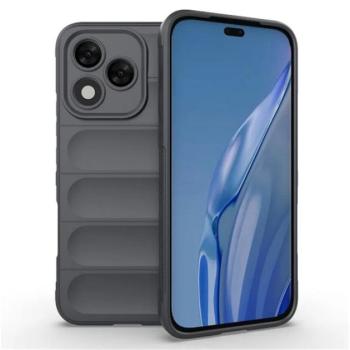 Szilikon telefonvédő (ütésállóság, kameravédő, 3D) SÖTÉTSZÜRKE Honor 400 Lite kép