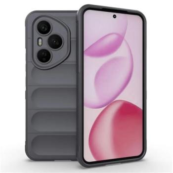 Szilikon telefonvédő (ütésállóság, kameravédő, 3D) SÖTÉTSZÜRKE Honor 400 Pro kép