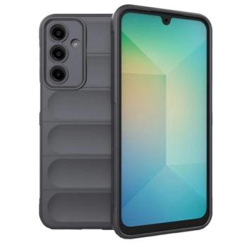 Szilikon telefonvédő (ütésállóság, kameravédő, 3D) SÖTÉTSZÜRKE Samsung Galaxy A16 4G (SM-A165), Galaxy A16 5G (SM-A166) kép