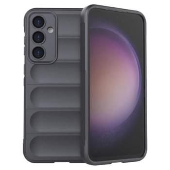 Szilikon telefonvédő (ütésállóság, kameravédő, 3D) SÖTÉTSZÜRKE Samsung Galaxy S23 FE (SM-S711) kép