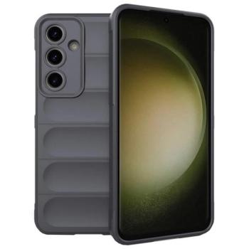 Szilikon telefonvédő (ütésállóság, kameravédő, 3D) SÖTÉTSZÜRKE Samsung Galaxy S24 FE (SM-S721) kép
