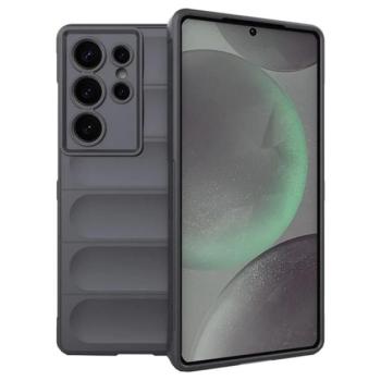 Szilikon telefonvédő (ütésállóság, kameravédő, 3D) SÖTÉTSZÜRKE Samsung Galaxy S25 Ultra (SM-S938) kép