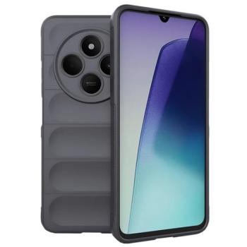 Szilikon telefonvédő (ütésállóság, kameravédő, 3D) SÖTÉTSZÜRKE Xiaomi Redmi 14C 4G kép