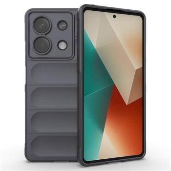 Szilikon telefonvédő (ütésállóság, kameravédő, 3D) SÖTÉTSZÜRKE Xiaomi Redmi Note 13 5G kép