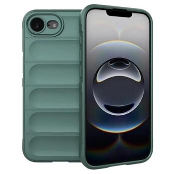 Szilikon telefonvédő (ütésállóság, kameravédő, 3D) SÖTÉTZÖLD Apple iPhone 16e kép