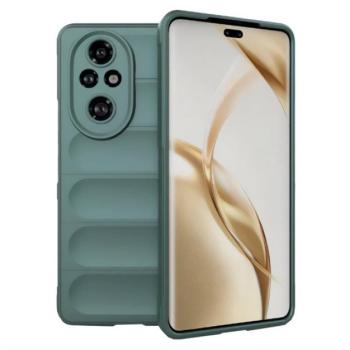Szilikon telefonvédő (ütésállóság, kameravédő, 3D) SÖTÉTZÖLD Honor 200 Pro kép