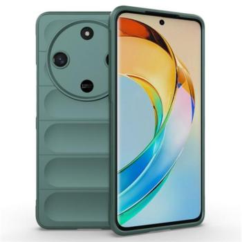 Szilikon telefonvédő (ütésállóság, kameravédő, 3D) SÖTÉTZÖLD Honor Magic6 Lite 5G kép