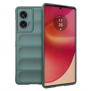 Szilikon telefonvédő (ütésállóság, kameravédő, 3D) SÖTÉTZÖLD Motorola Edge 50 Fusion 5G kép