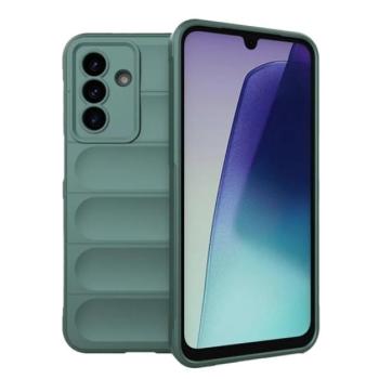 Szilikon telefonvédő (ütésállóság, kameravédő, 3D) SÖTÉTZÖLD Samsung Galaxy A17 5G (SM-A176) kép