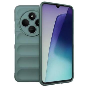 Szilikon telefonvédő (ütésállóság, kameravédő, 3D) SÖTÉTZÖLD Xiaomi Redmi 14C 4G kép