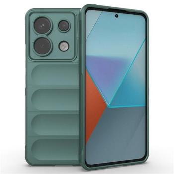 Szilikon telefonvédő (ütésállóság, kameravédő, 3D) SÖTÉTZÖLD Xiaomi Redmi Note 13 Pro 5G kép