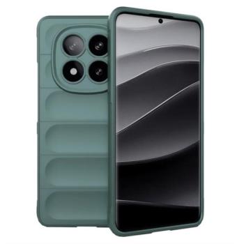 Szilikon telefonvédő (ütésállóság, kameravédő, 3D) SÖTÉTZÖLD Xiaomi Redmi Note 14 Pro Plus 5G kép
