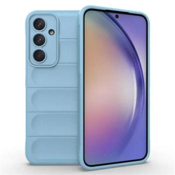 Szilikon telefonvédő (ütésállóság, kameravédő, 3D) VILÁGOSKÉK Samsung Galaxy A55 5G (SM-A556) kép