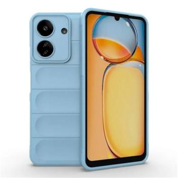 Szilikon telefonvédő (ütésállóság, kameravédő, 3D) VILÁGOSKÉK Xiaomi Redmi 13C kép