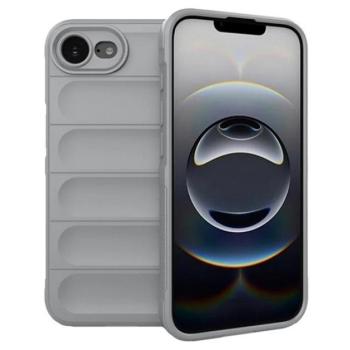 Szilikon telefonvédő (ütésállóság, kameravédő, 3D) VILÁGOSSZÜRKE Apple iPhone 16e kép