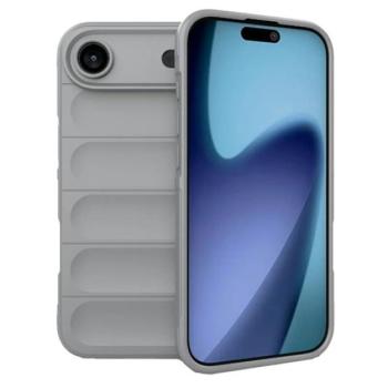 Szilikon telefonvédő (ütésállóság, kameravédő, 3D) VILÁGOSSZÜRKE Apple iPhone 17 Air kép