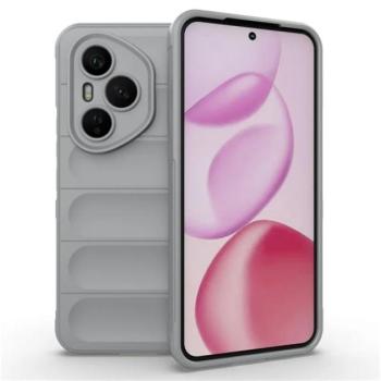 Szilikon telefonvédő (ütésállóság, kameravédő, 3D) VILÁGOSSZÜRKE Honor 400 Pro kép