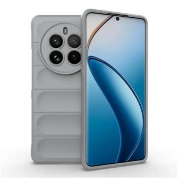 Szilikon telefonvédő (ütésállóság, kameravédő, 3D) VILÁGOSSZÜRKE Realme 12 Pro Plus, 12 Pro kép
