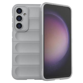 Szilikon telefonvédő (ütésállóság, kameravédő, 3D) VILÁGOSSZÜRKE Samsung Galaxy S23 FE (SM-S711) kép