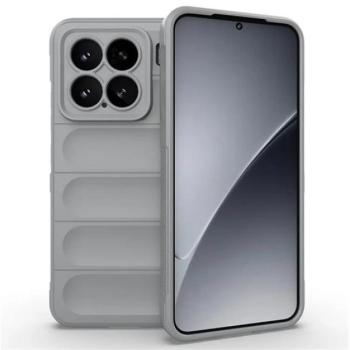 Szilikon telefonvédő (ütésállóság, kameravédő, 3D) VILÁGOSSZÜRKE Xiaomi 15 kép