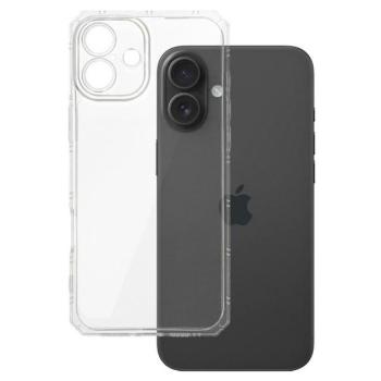 Szilikon telefonvédő (ütésállóság, légpárnás keret) ÁTLÁTSZÓ Apple iPhone 16 Plus kép