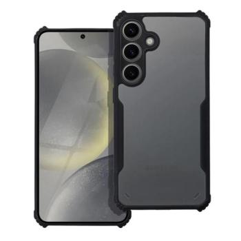 Szilikon telefonvédő (ütésállóság, légpárnás sarok, akril hátlap, kameravédő) FEKETE Galaxy A55 5G kép