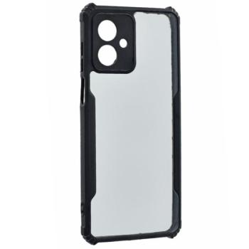 Szilikon telefonvédő (ütésállóság, légpárnás sarok, akril hátlap, kameravédő) FEKETE Motorola Moto G54 5G Power (XT2343-6), Moto G54 5G (XT2343-1) kép