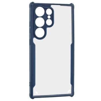 Szilikon telefonvédő (ütésállóság, légpárnás sarok, akril hátlap, kameravédő) SÖTÉTKÉK Samsung Galaxy S25 Ultra (SM-S938) kép