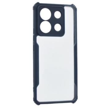 Szilikon telefonvédő (ütésállóság, légpárnás sarok, akril hátlap, kameravédő) SÖTÉTKÉK Xiaomi Poco X6 5G, Redmi Note 13 Pro 5G kép