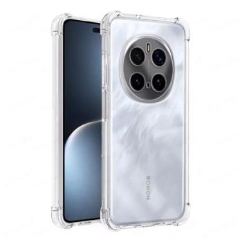 Szilikon telefonvédő (ütésállóság, légpárnás sarok) ÁTLÁTSZÓ Honor Magic7 Pro kép