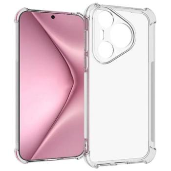 Szilikon telefonvédő (ütésállóság, légpárnás sarok) ÁTLÁTSZÓ Huawei Pura 70 kép