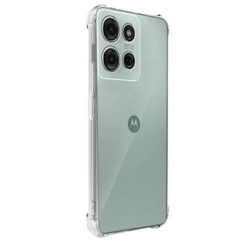 Szilikon telefonvédő (ütésállóság, légpárnás sarok) ÁTLÁTSZÓ Motorola Moto G15 kép