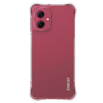 Szilikon telefonvédő (ütésállóság, légpárnás sarok) ÁTLÁTSZÓ Motorola Moto G55 5G kép